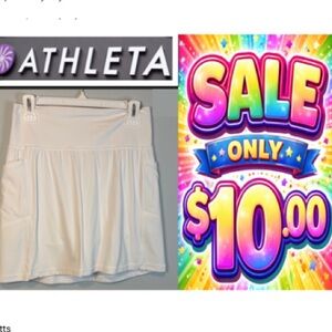 Athleta White Golf/Tennis Skort